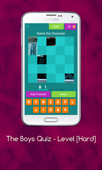 Run android online APK The Boys Quiz - Level [Hard] from MyAndroid or emulate The Boys Quiz - Level [Hard] using MyAndroid